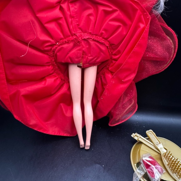 Vintage 1993 Mattel Barbie Doll Happy Holidays Special Edition Red Dress 10824 - Picture 8 of 11